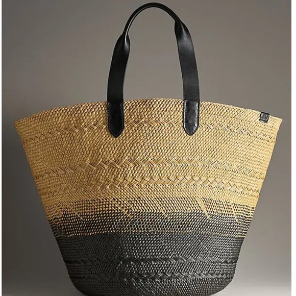 NWT Soraya Hennessy XL Woven Tote - Picture 2 of 3